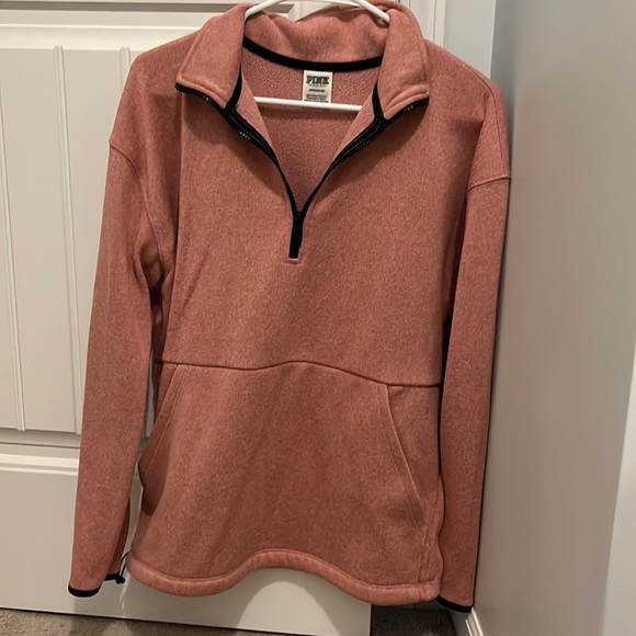 PINK Victoria's Secret Sweaters - Victoria Secret Pink half zip sweater